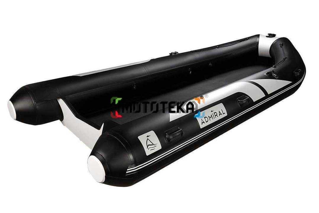 Лодка РИБ (RIB) Admiral (Адмирал) 420 с консолью - камуфляж (омон серый)-черная Лодка РИБ (RIB) Admiral (Адмирал) 420 с консолью - камуфляж (омон серый)-черная