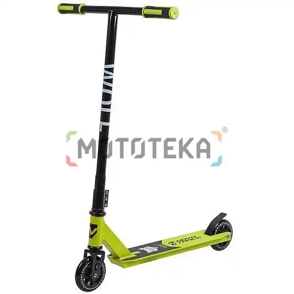 Самокат трюковый Novatrack (Новатрак) WOLF EL, 100 мм чёрно-зелёный Самокат трюковый Novatrack (Новатрак) WOLF EL, 100 мм чёрно-зелёный